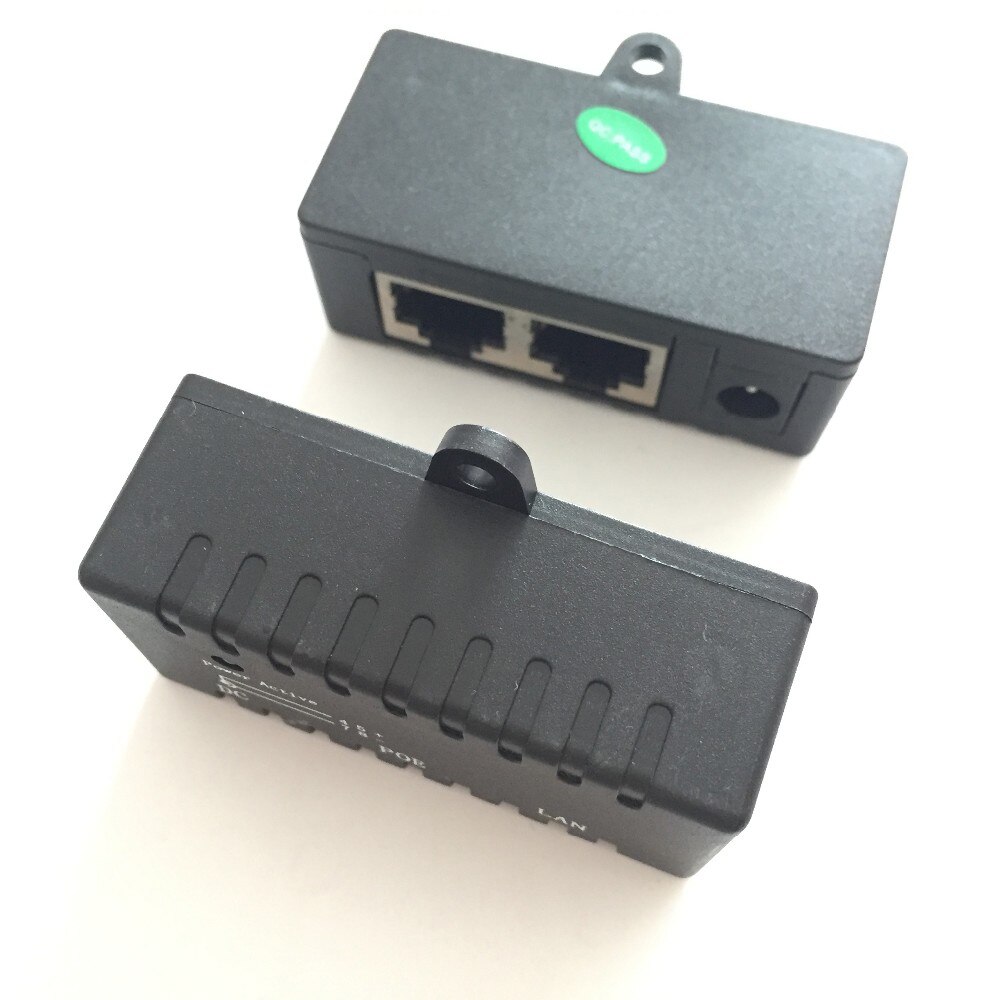 POE001 Poe Injector 2 Poort RJ45 Poe Splitter Power Over Ethernet Switch Power Adapter Voor Cctv Ip Camera Voor Hd avi Cvi