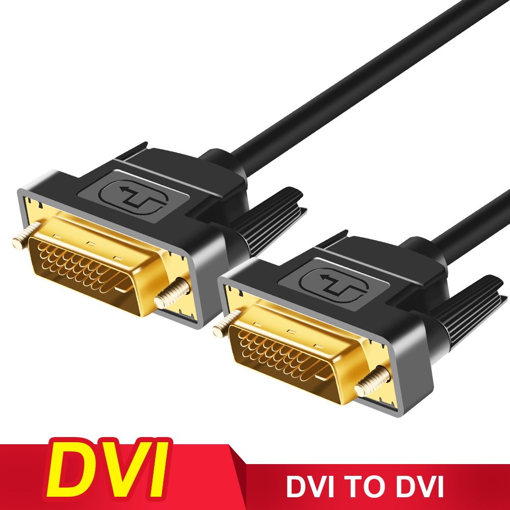 Cable DVI 1080P Cable DVI a DVI Cable de vídeo DVI-D macho a macho de alta velocidad 24 + 1 enlace Dual 1M 2M 3M Cable adaptador de ordenador PC: 12 meses
