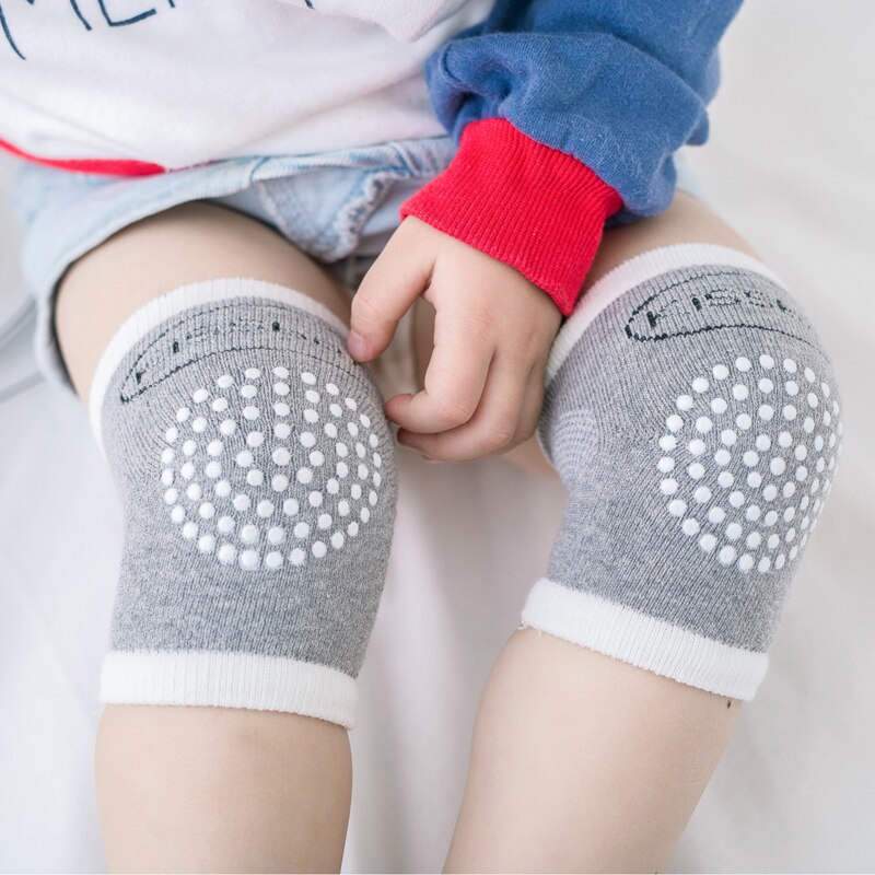 Småbørn børn knæbeskytter blød fortykker skridsikker åndbar dispensering sikkerhed kravlende baby benvarmere knæpuder