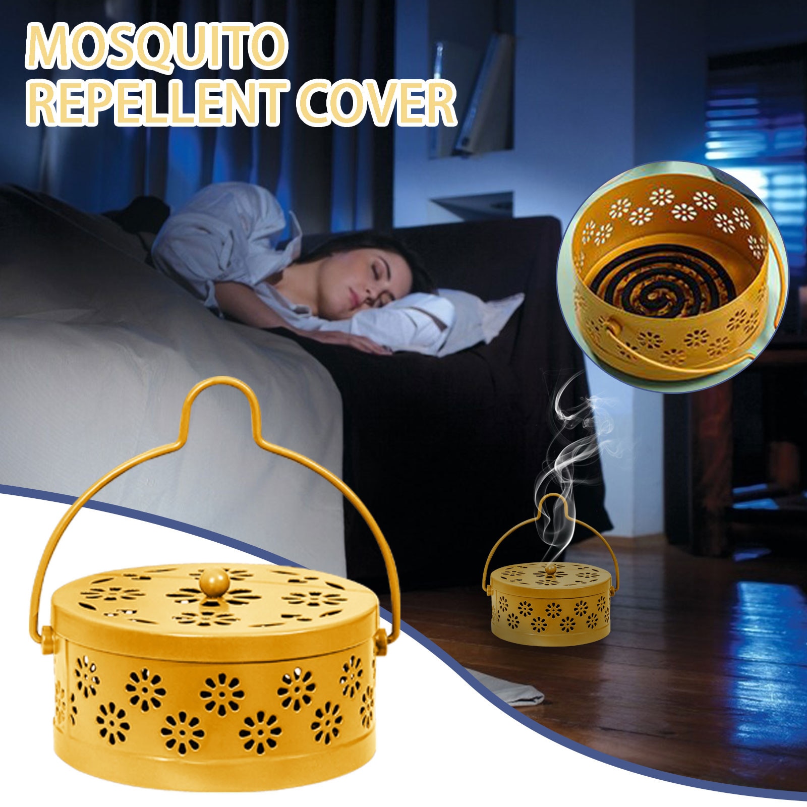 Draagbare Muggenspiraal Houder Hotel Metalen Repellent Rack Met Cover Saft Mosquito Coil Lade Zomer Creativiteit Anti-Комар Suppli