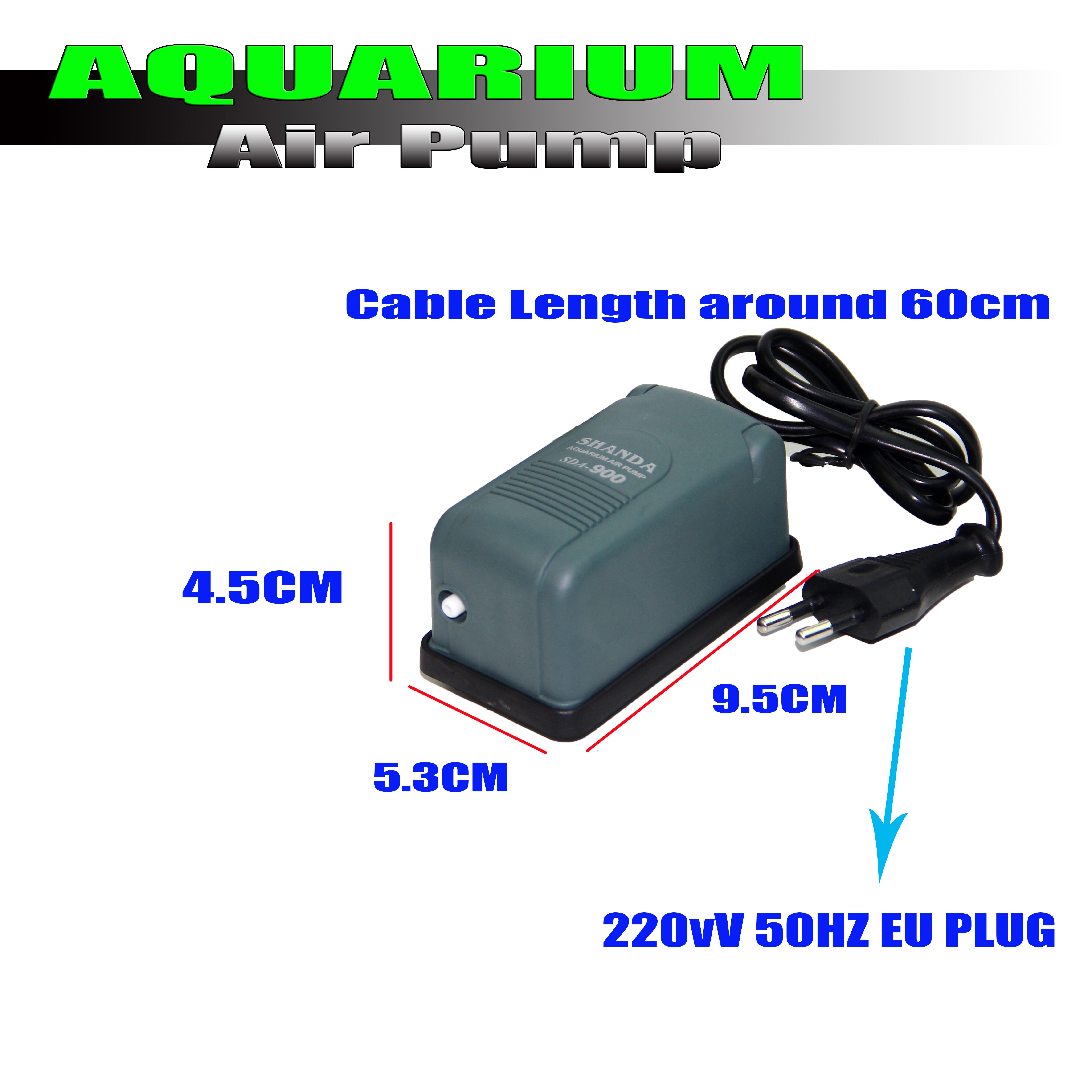 AQUARIUM LUCHTPOMP AC 220-240V KLEINSTE Aquarium Luchtpomp Enkele Outlet Aquarium Luchtpomp Zuurstof EU plug Powful accessoire