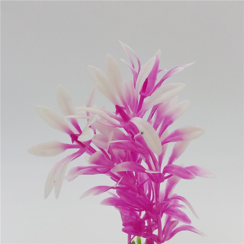 6pcs Underwater Artificial Seaweed Fish Tank Pink Kelp Aquarium Decoration Submarine Ocean Scene Water Plant Ornament