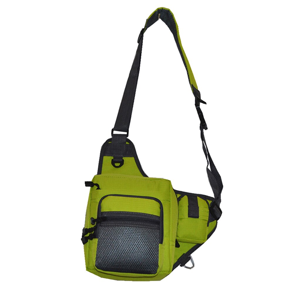Waterproof Fly Fishing Waist Pack Crossbody Sling Bag Lure Tackle Bag BHD2: Green