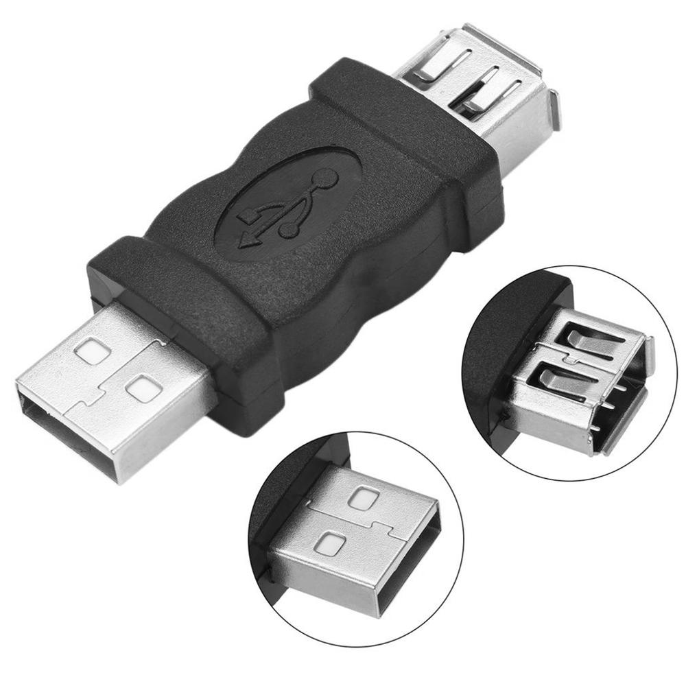 Firewire Ieee 1394 6 Pin Female Naar Usb 2.0 Type A Male Adapter Adapter Camera Mobiele Telefoons MP3 Speler pda Black