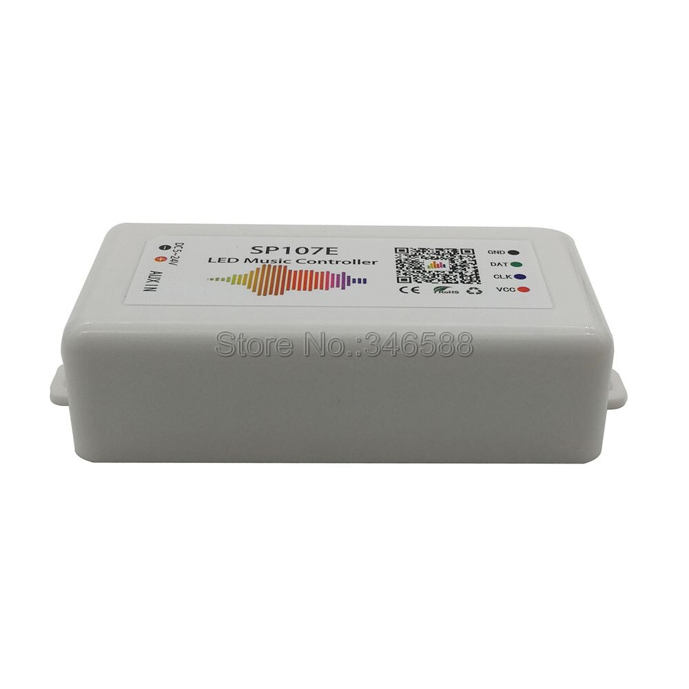 SP107E Bluetooth LED Muziek Controller Pixel IC SPI Controller door Smart Phone APP voor WS2812B WS2813 SK6812 LED Strip 2048 pixels