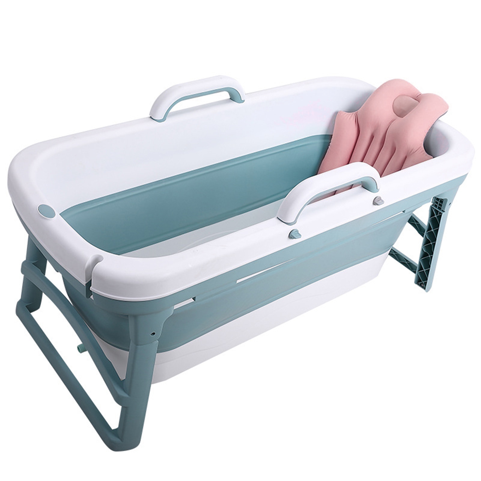 Baby brusebad badekar pad badekar support net bademåtte spædbarn skridsikker badepude badestøtte pude mat blød pude