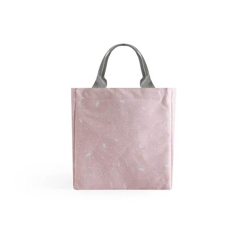 Bolso Oxford a prueba de agua, Bolsa térmica con patrón Floral, Bolsa de almuerzo para la playa, Bolsa de Picnic térmica, Bolsa térmica para mujeres, Chico, Bolsa refrigeradora para hombres: Pink 02