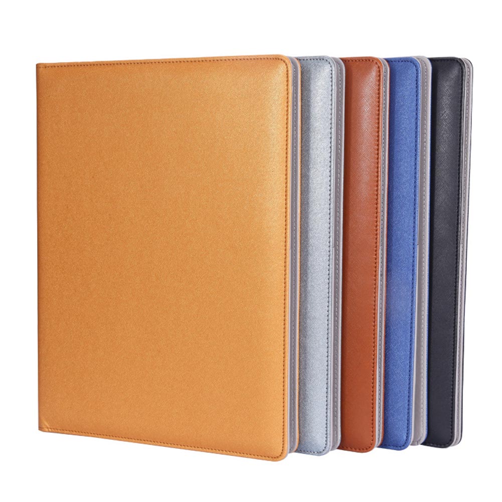 A4 Leder Datei Ordner Mit Rechner Multifunktions Büro Liefert Organizer Manager Dokument Pads Aktentasche Padfolio Taschen