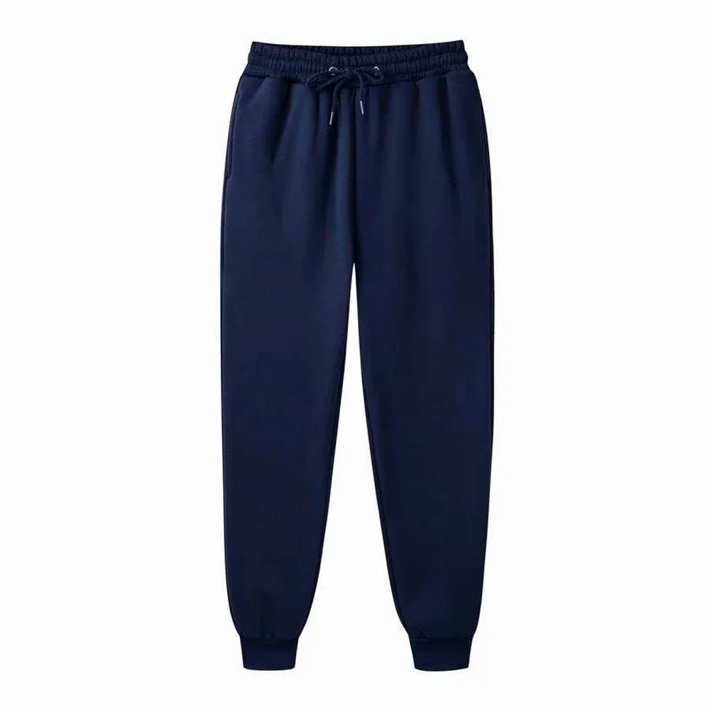 Heren casual joggingbroek fleece sportbroek unisex mode effen losse broek streetwear herfst winter jogging fitnessbroek