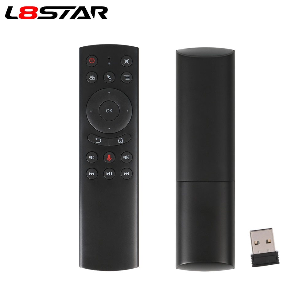 L8star G20S 2.4G Draadloze Air Mouse Gyro Voice Control Sensing Universele Mini Toetsenbord Afstandsbediening Voor Pc Android Tv doos