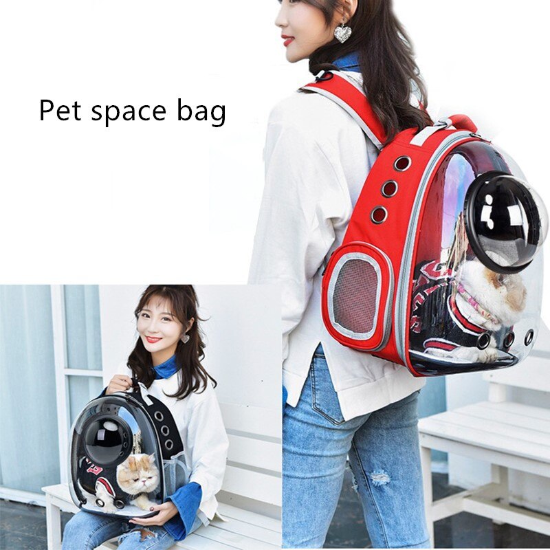 Astronaut Space Capsule Breathable Car Bike Window Bubble Cat Dog Travel Carry Bag Transparent Pet Carrier Backpack Shouder