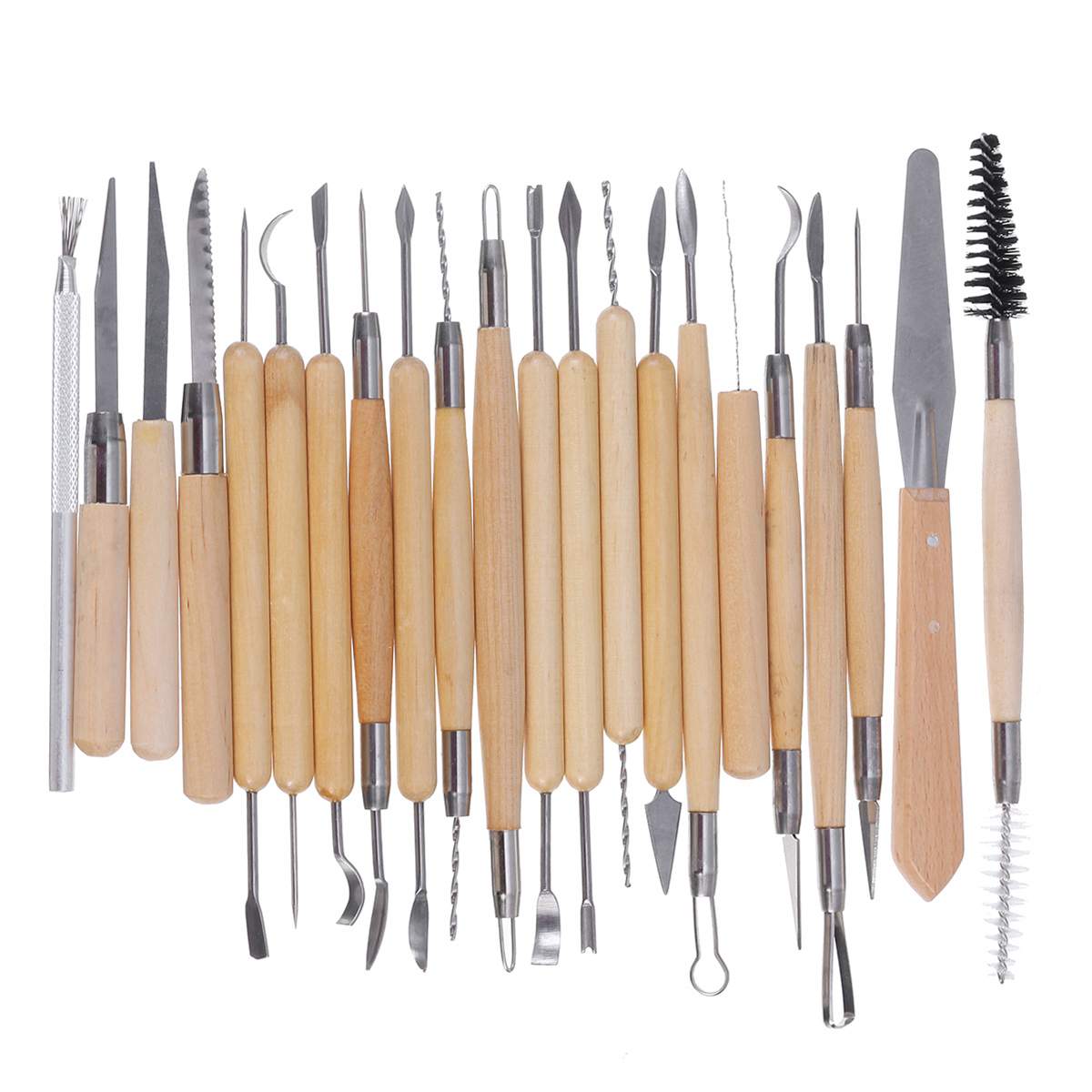 30/22/8PCS Ceramic Clay Tools Set Crafts Polymer DIY Art Modeling Clay Tools Pottery Wooden Pottery Sculpting Clay Cleaning Tool