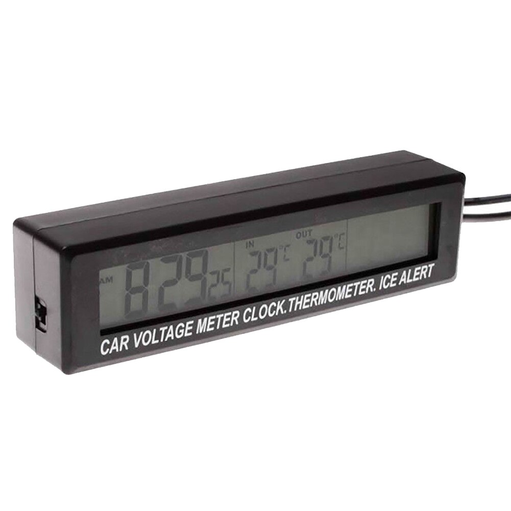 3 in 1 draussen Auto Zubehör Mini LED-anzeige Auto Noctilucence Spannung Meter drinnen Multifunktionale Thermometer Digitale Uhr