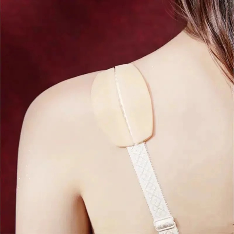 Vrouwen Schouderriem Antislip Pads Meisjes Siliconen Verborgen Kussens Stabiele Lange Termijn Schouderbenodigdheden Monolithische Geperforeerde Mat