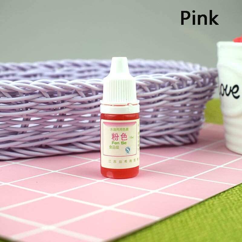 Färgning pigment slem kristall lera uv harts färgning vatten olja dubbel användning pigment gör det själv hantverk dag-ship: Rosa