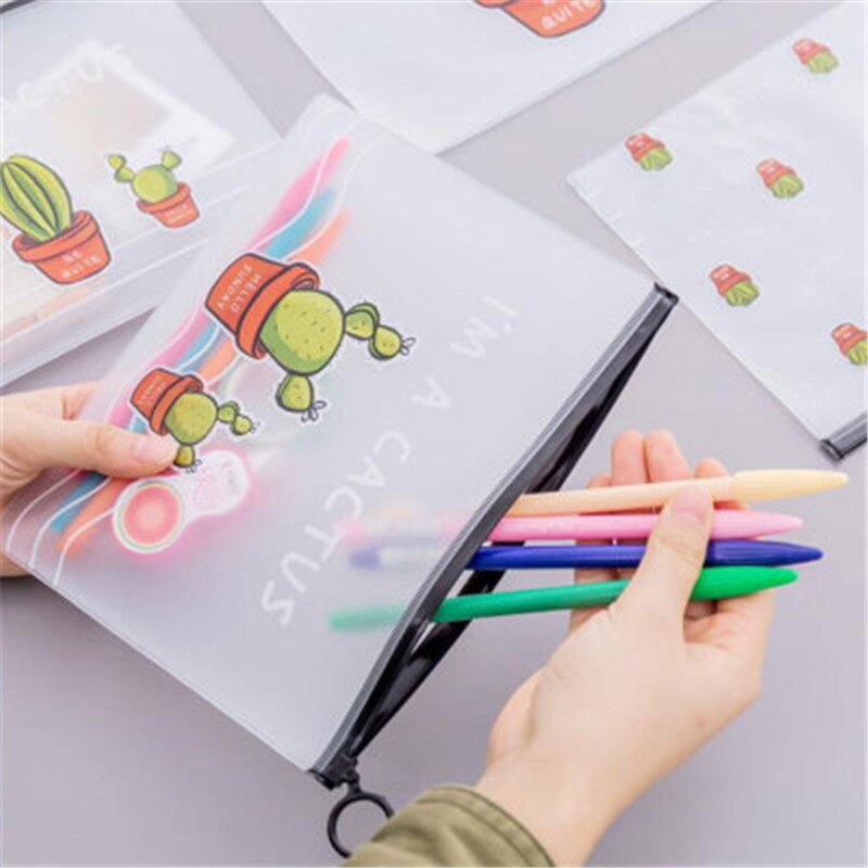 1Pc Pink Pencil Case Small Fresh and Simple Pencil Case Stationery Storage Organizer Pencil Bag School Office Supply Escolar: F