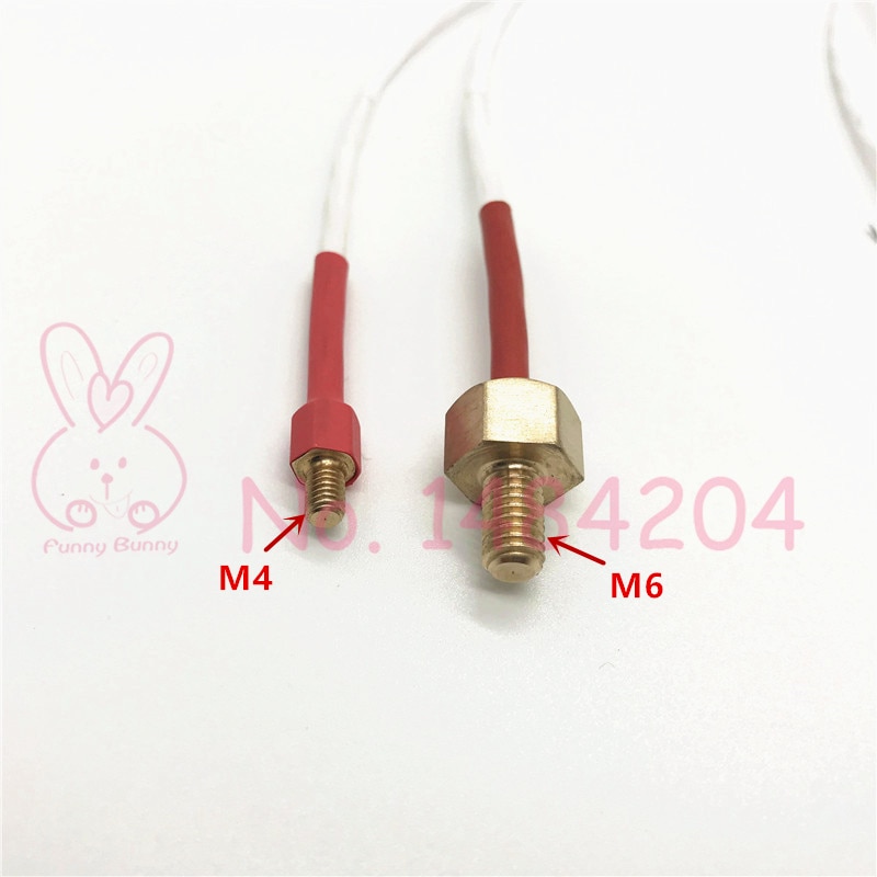 High Precision PT100 Temperature Sensor Class A RTD Probe M4 Brass Screw Thread 6mm 3-Core Teflon Wire 750mm for Coffee Machine