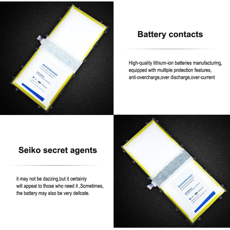 GUKEEDIANZI Replacement Battery SP3496A8H For Samsung Google Nexus 10 GT-P8110 HA32ARB Authentic Tablet Battery 11000mAh