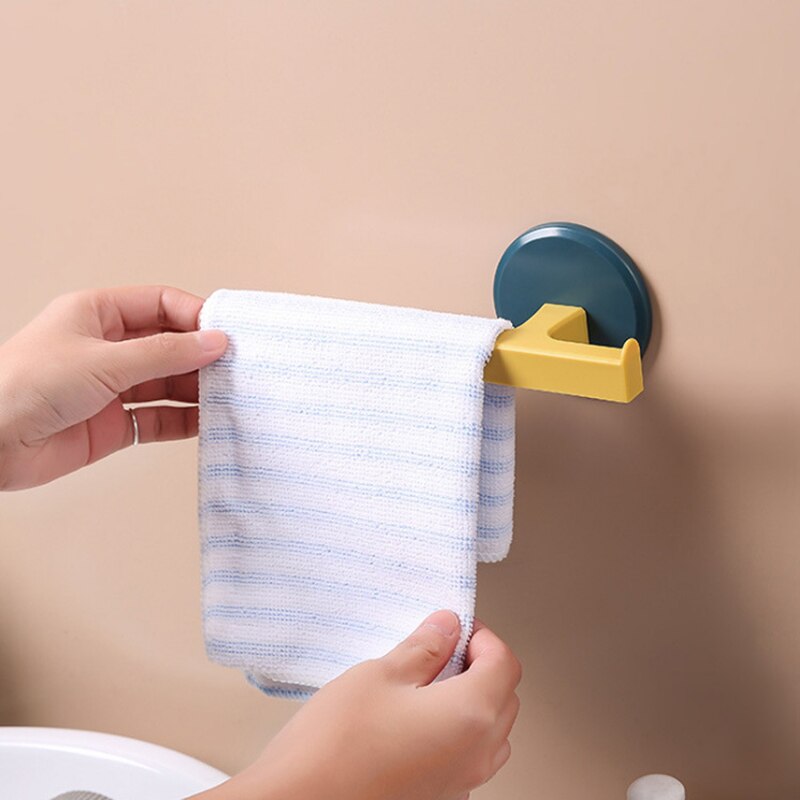 Sugekop håndklædestativ rulle papirhåndklædehængerhylde til toilet badeværelse køkken vægmonteret håndklædestang holder hængende arrangør