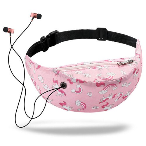 Nieuw Flamingo Print Taille Tas Waterdicht Mode Vrouwen Reizen Fanny Pack Mobiele Telefoon Taille Verpakking Dame Canvas Riem Tas: Roze