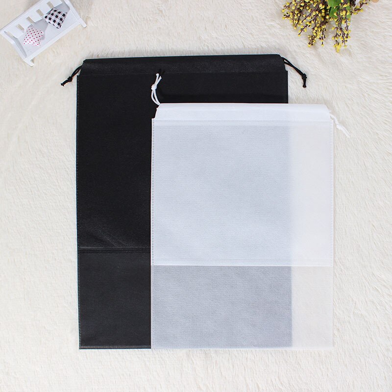 ETya 2 Dimensioni Donne Scarpe Da Uomo del Sacchetto di Drawstring Del Sacchetto Del Sacchetto tessuto Non Tessuto Portatile Da Viaggio Scarpe Clothes Organizer Imballaggio borse