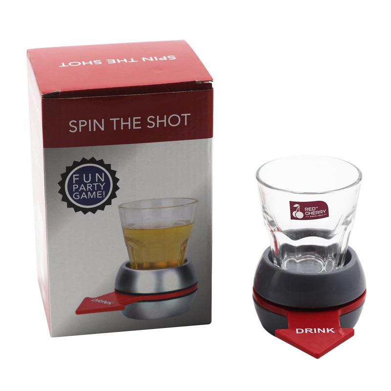 Grappige Shot Spinner Party Game Draaibaar Pijl Bier Wijn Glas Cup Kit Spin De Shot Drinking Game Entertainment Levert