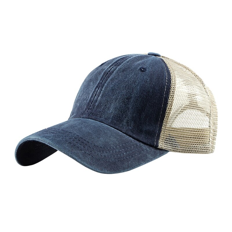 Laufen Hütte Kappe Männer schnell trocken Sport Hütte Einstellbar casquette chapeu knapp Gittergewebe männer Kappen Für Laufen Wandern: Marine