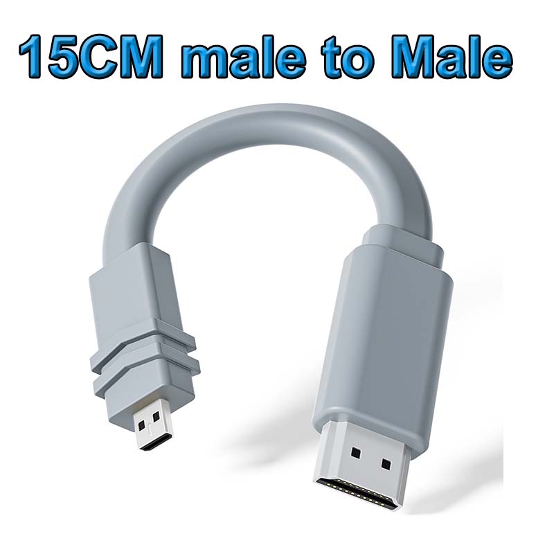 Micro HDMI Cable to HDMI 4K 60Hz Short HDMI to Micro HDMI adapter Cable for Gopro Hero Tablet Camera portable Screen Laptop: GRAY