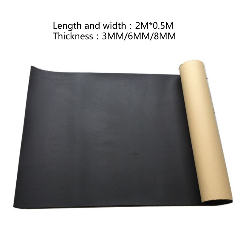 200cmx50cm 3mm/6mm/8mm Adhesive Closed Cell Foam Sheets Soundproof Insulation 6XDB