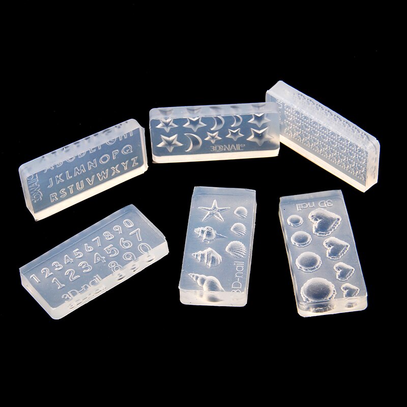 1PC 2x4cm 3D Nail Art forma silikonowa do żywicy do tworzenia biżuterii kot gwiazda serce przezroczysta silikonowa forma dla kobiety DIY wisiorek