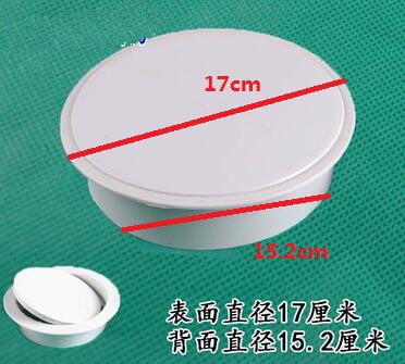 A/C-Teile, Kunststoffdekoration, Wandlochabdeckung mit Kappe, 170 mm, 130 mm, 103 mm, 95 mm, 87 mm, 63 mm: Weiß