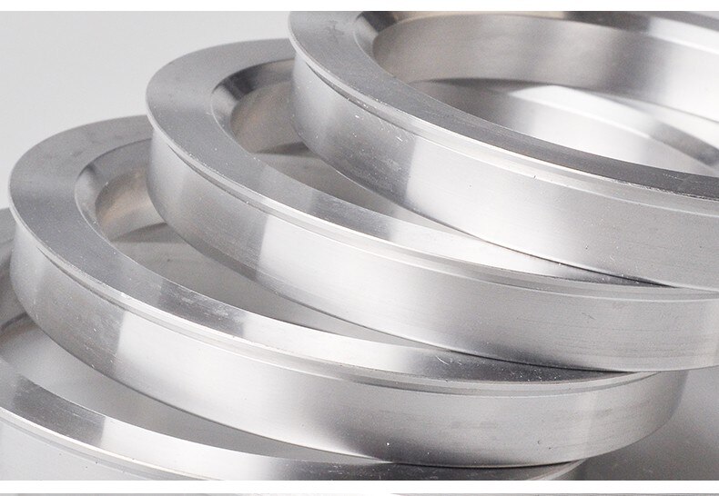 Navring av aluminiumlegering  od 65.1 to id 63.3 biltillbehör 4 stycken/set tapp centrisk navring