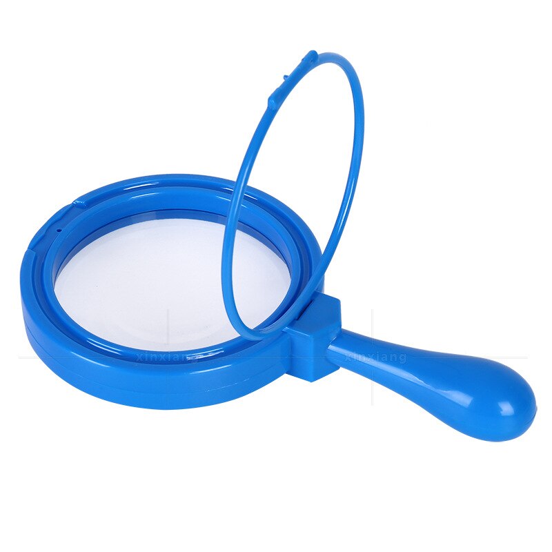 Colorful 5X Handheld Magnifying Glass Plastic Children Kindergarten Magnifying Lens Insect Observation Magnifier Loupe Lupa