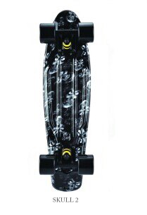 skateboard luminous wheel mini board for outdoor sport street fish board longboard skateboard: Black