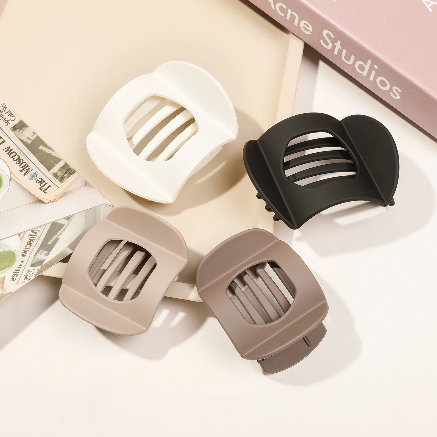 Pinzas para el pelo antideslizantes para mujer, horquillas de garra de pato en forma de arco Vintage, accesorios para el cabello de PC, grandes y pequeños, nuevos