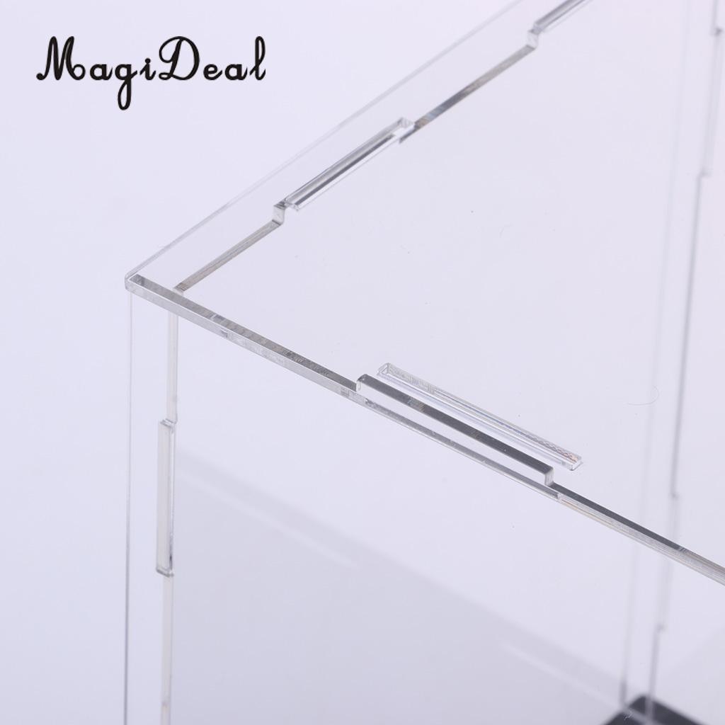 MagiDeal transparent Acryl Vitrine Tablett Staubdicht Lagerung Zeigen Kasten 23x11x11cm