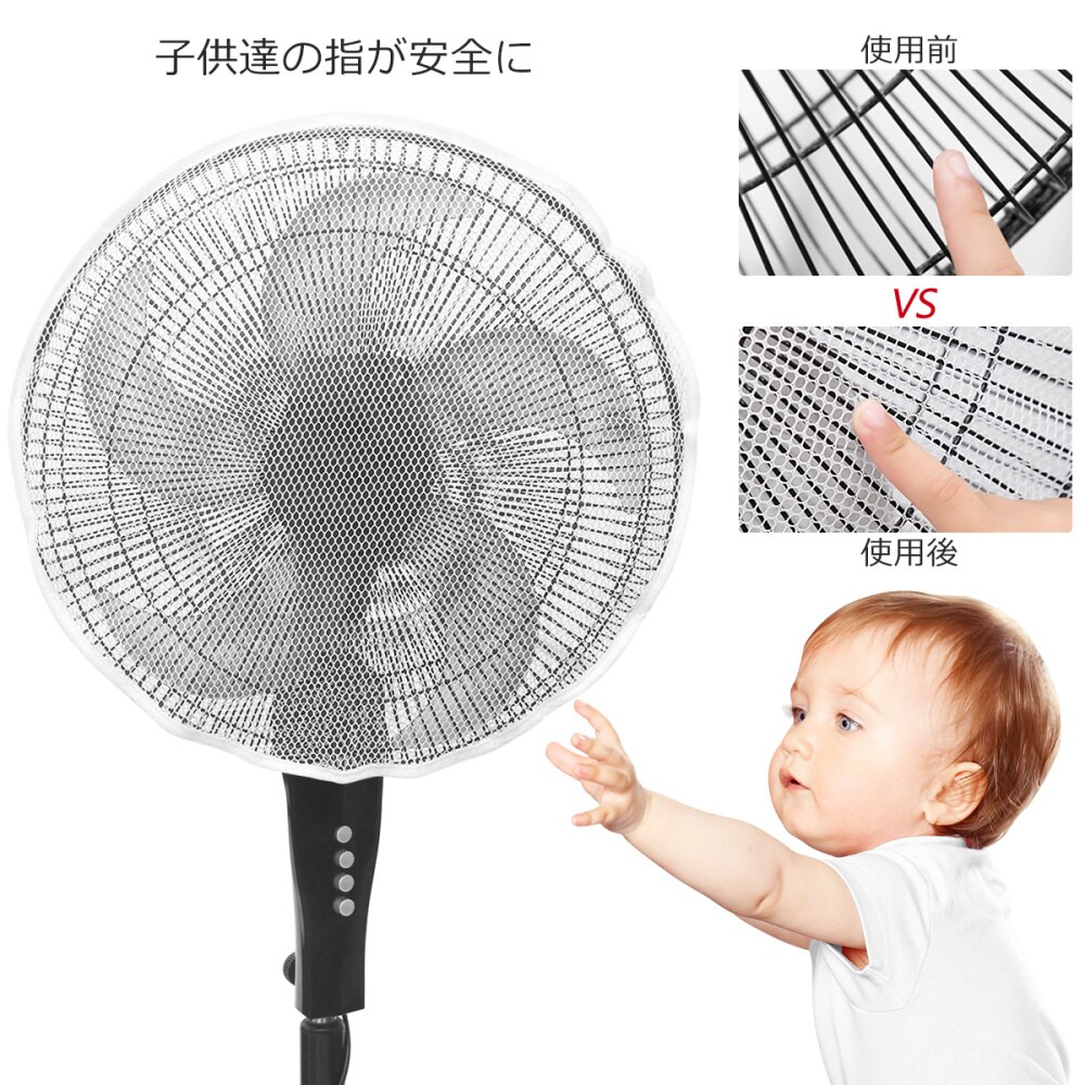 2 Pcs Familie Kid Finger Protector Fan Cover Wasbare Zomer Veiligheid Lichtgewicht Fan Guard