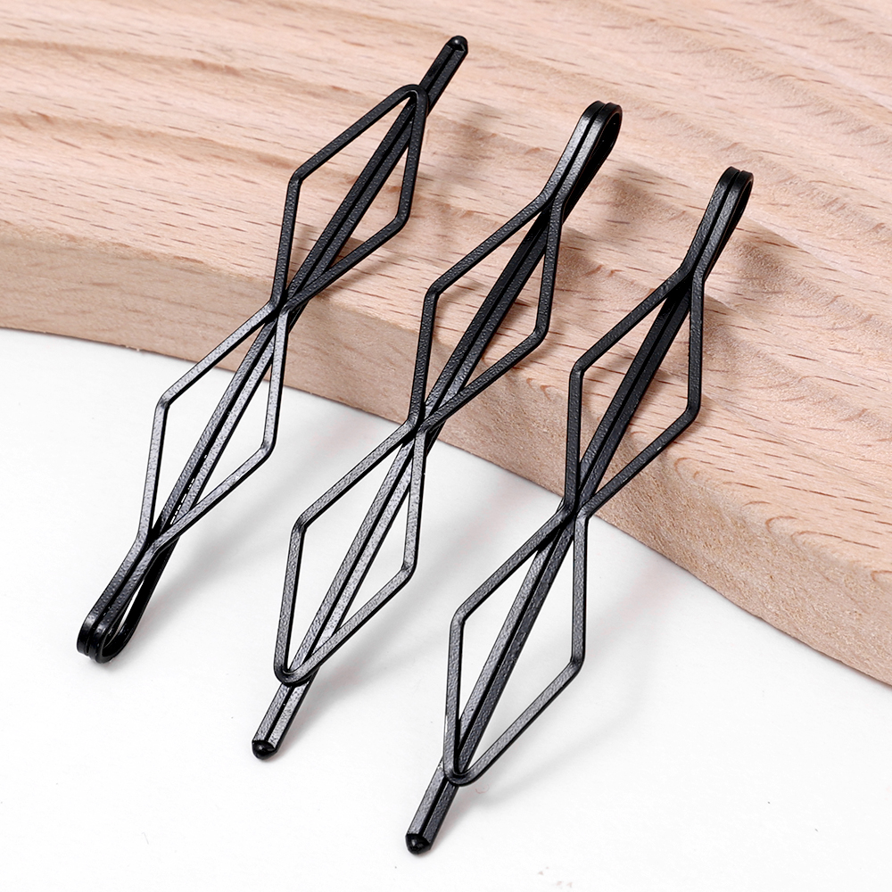 1/20 pçs feminino bb presilhas bobby pin metal preto grampos de cabelo snap bandana grampos de cabelo menina fix acessórios de estilo de cabelo: XS / Vermelho