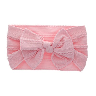 Focusnorm kid flicka baby bred pannband småbarn rosett vackra hårband tillbehör: G