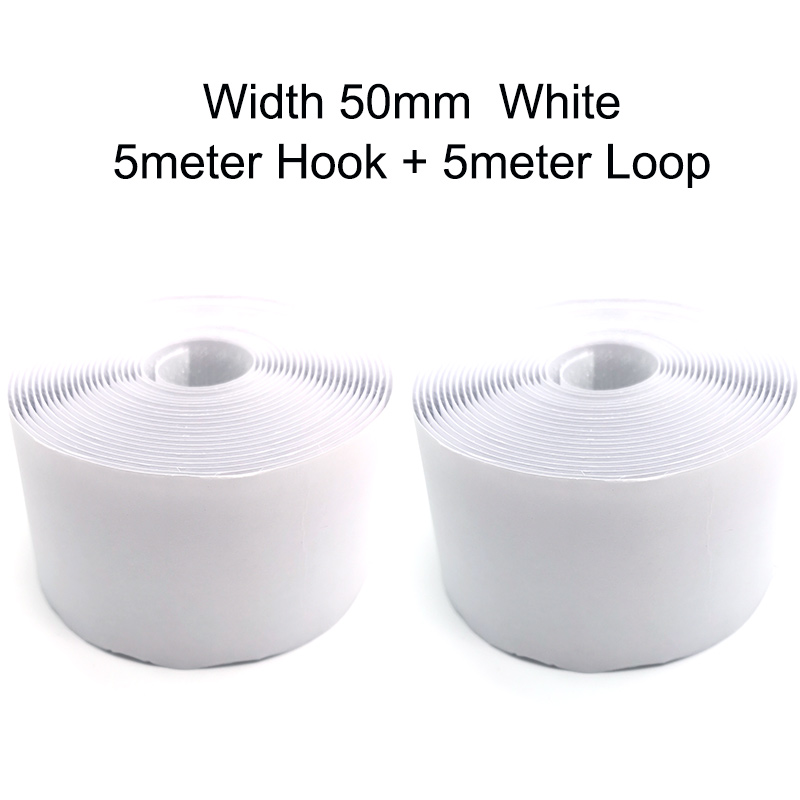 5 m/par de tiras de sujeción de cinta autoadhesiva de gancho y bucle, cinta adhesiva de bucle de gancho de tela de nailon entrelazado para manualidades DIY de 16-50mm: Láser brillante