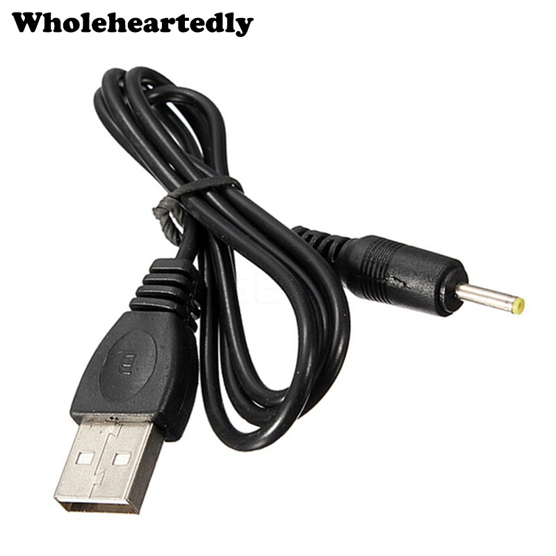 50 Stks/partij 75 Cm Usb Naar 2.5 Mm Jack Dc Charger Power Cable Tafel Usb Charger Adapter