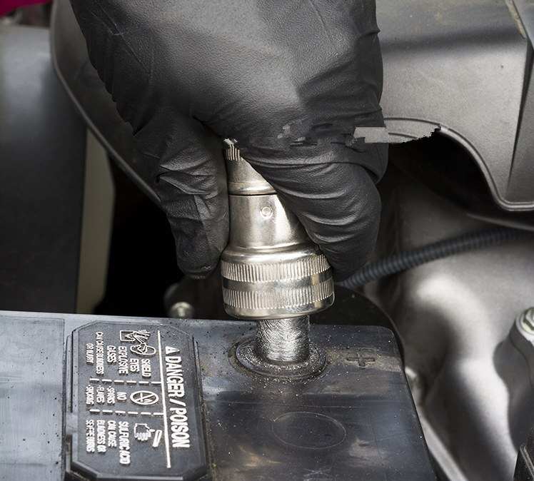 ! limpiador de Terminal de poste de batería de coche cepillo de suciedad y corrosión herramienta de limpieza de mano