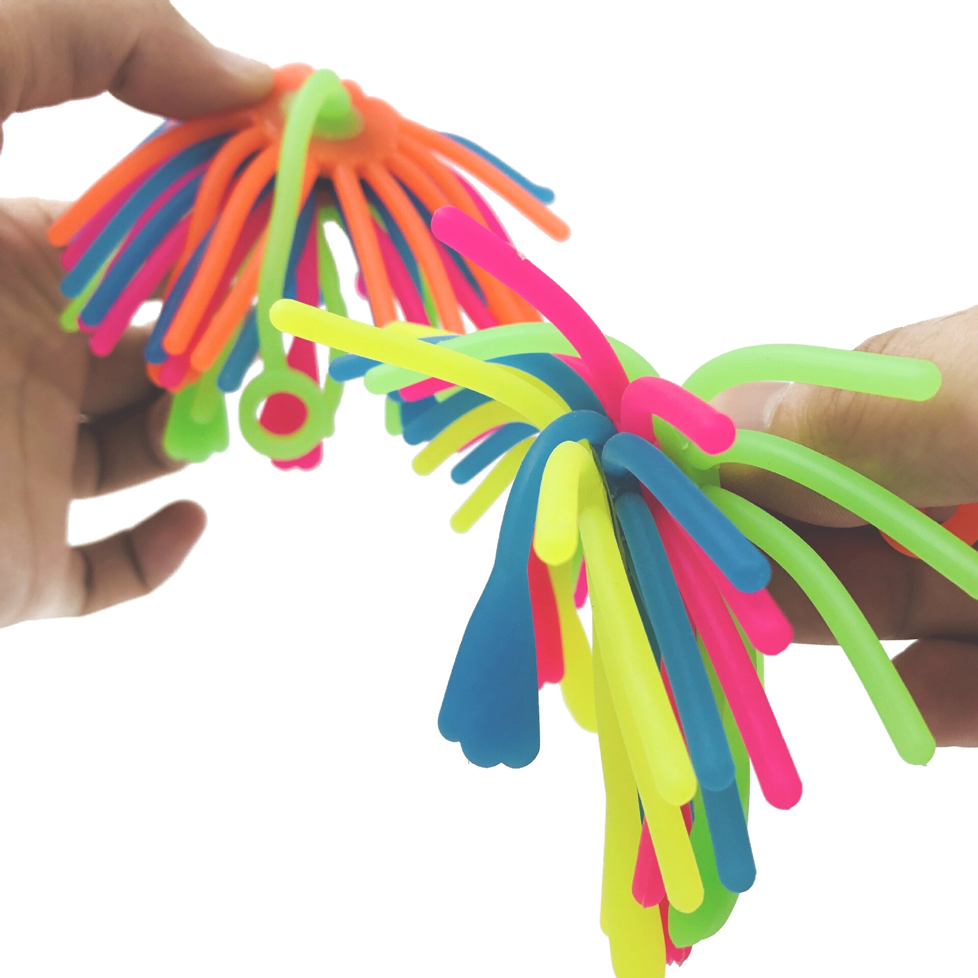 2 Stuks Kinderen Volwassen Decompressie Speelgoed Noodle Bal Stretch String Tpr Touw Anti Stress Speelgoed String Fidget Autisme Vent Speelgoed gyh