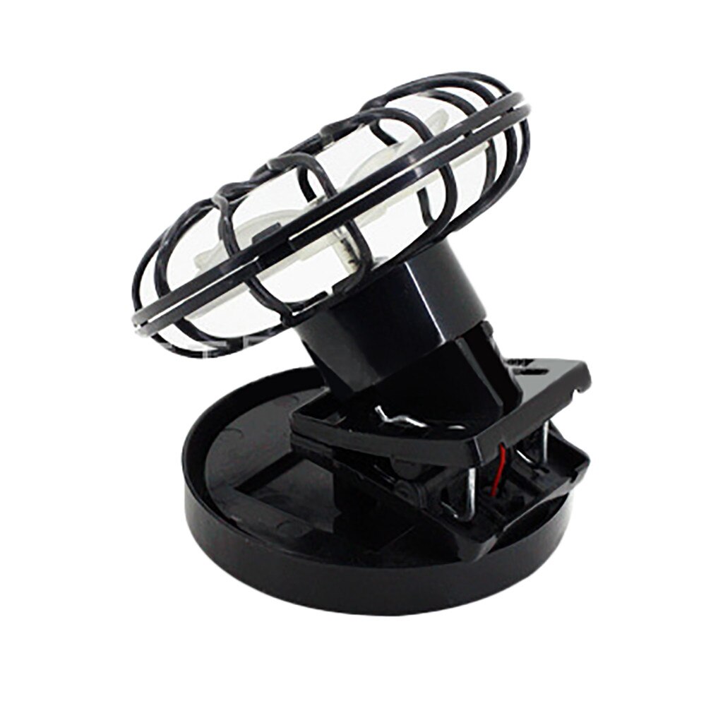 Draagbare Mini Clip-On Solar Sun Powered Fan Panel Black Cooling Cell Fan Voor Reizen Camping Cooling Outdoor Vissen solar Fan