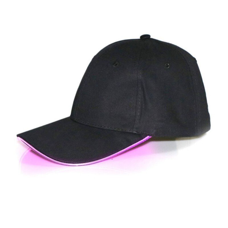 LED Light Up Baseball Caps Glowing Adjustable Hats Luminous Hat Unisex for Party Hip-hop Running and More: B6