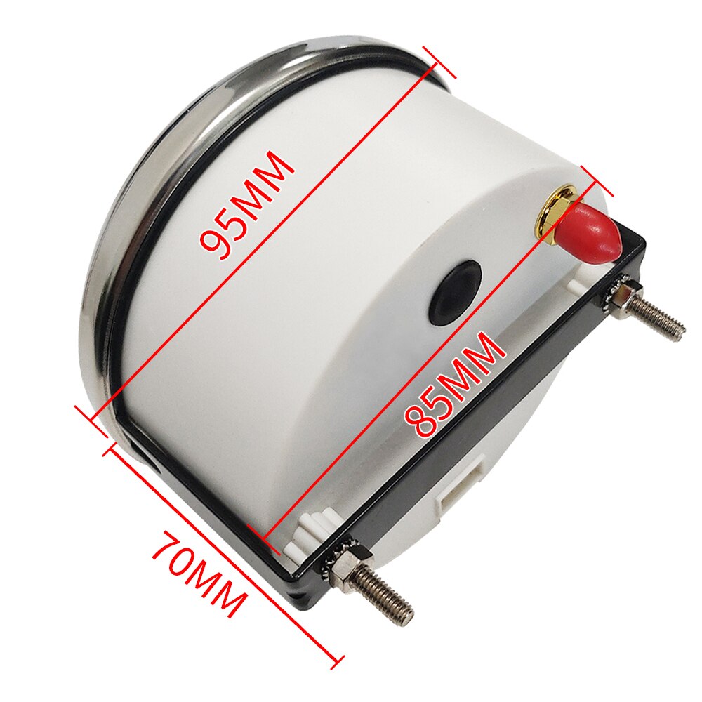 85mm Tachometer with Hourmeter Truck Car Boat Diesel Engine Tacho Meter Sensor Gauge REV Counter with Backlight M16 M18