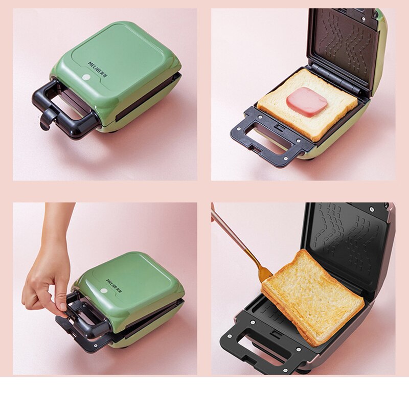 BEEMSK 220V elektrikli sandviç kahvaltı makinesi çıkarılabilir waffle yumurta barbekü fırın kahvaltı makinesi ekmek kızartıcı yapma aracı