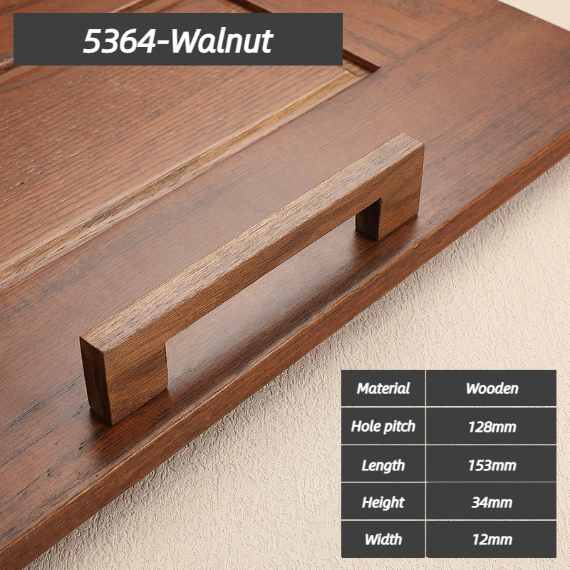 Manija de puerta de armario de madera, perilla y manija de puerta de armario de cocina, manijas de puerta de armario para herrajes de muebles: BLANCO