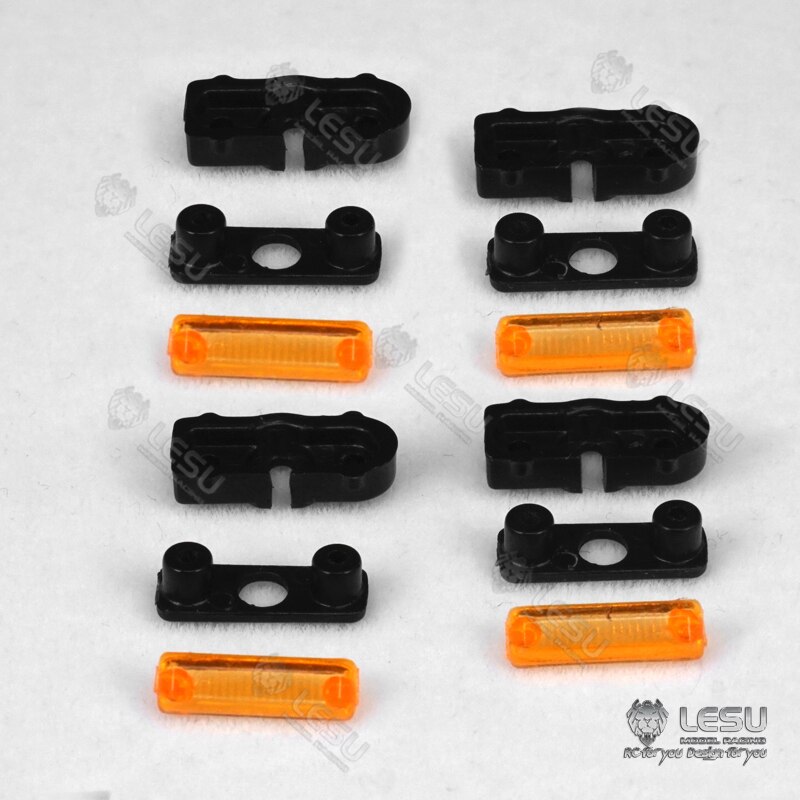 LESU-Falda lateral de luces LED para camión, lámparas de liquidación para 1/14 RC, modelo a escala de camión Tractor TAMIYA, remolque volquete