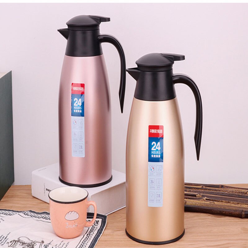 Stainless steel welcome pot insulation pot double vacuum coffee pot kettle home pot 3